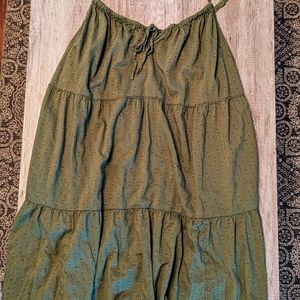 Green summer dress mini